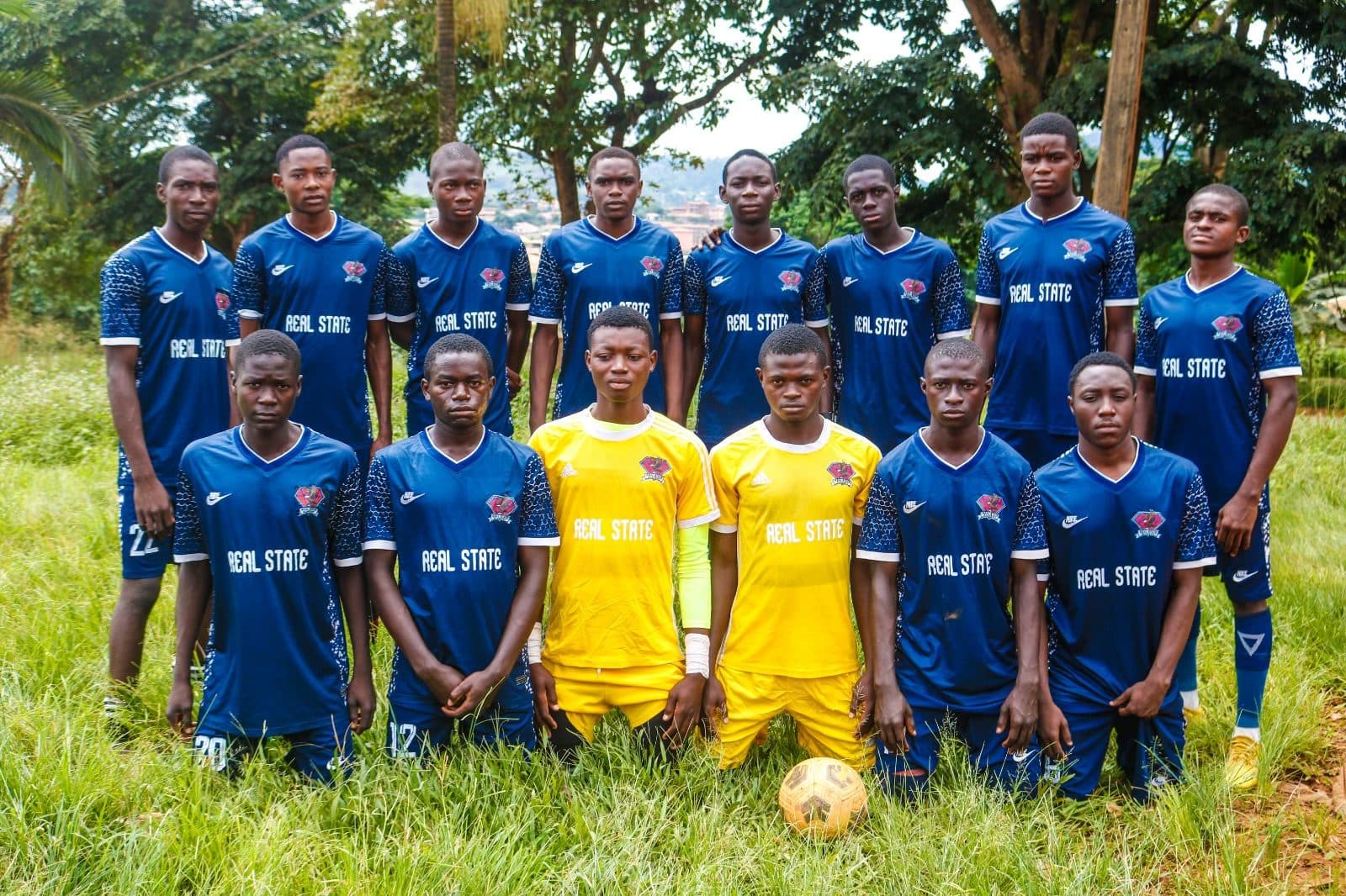 Real State Soccer Academy players in Ivory Coast
