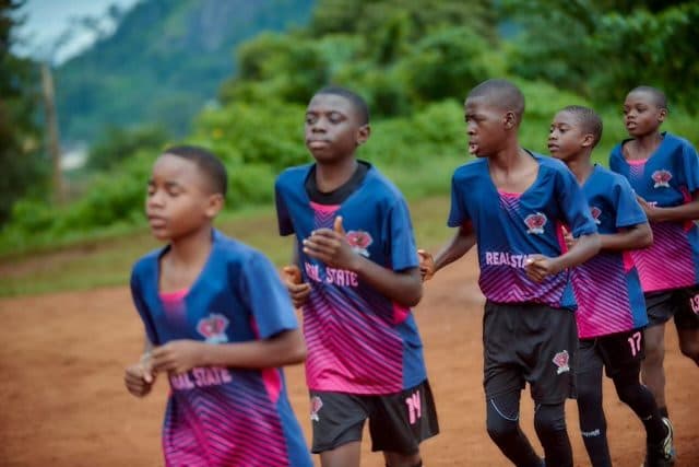 Real State Soccer Academy players training